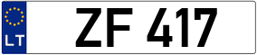 Trailer License Plate